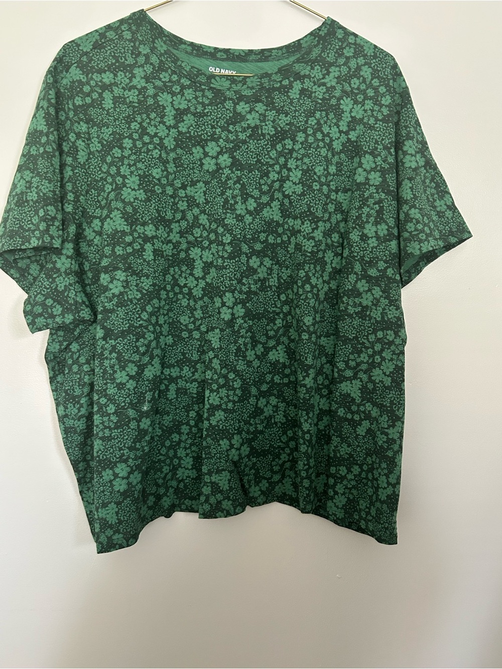 NWT Old Navy 100% Cotton Blue and Green Top